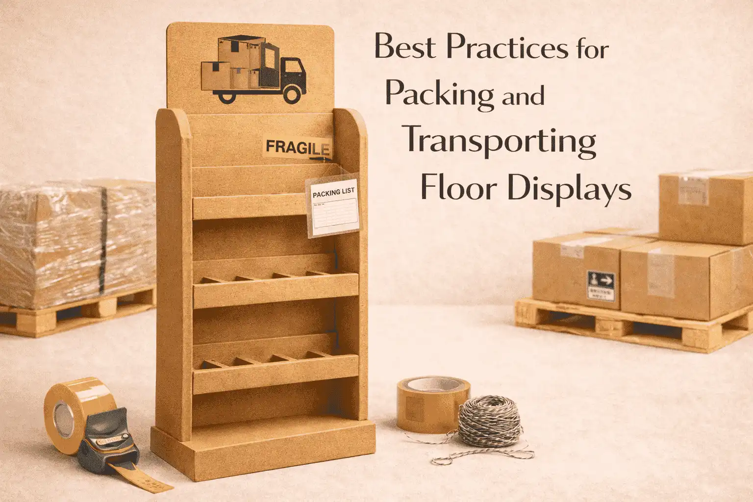 Best Practices for Packing and Transporting Floor Displays